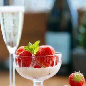 Strawberries and prosecco